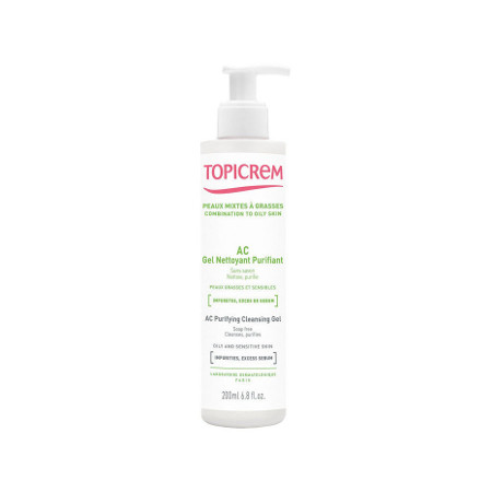 Peaux Mixtes à Grasses AC Gel Nettoyant Purifiant 200ml